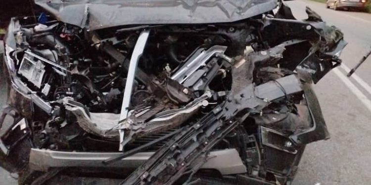 A/R: NPP’s Richard Ahiagbah survives accident on Kumasi-Accra road