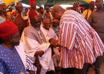 Bawku Naba appeals for a new region during Mahama’s visit