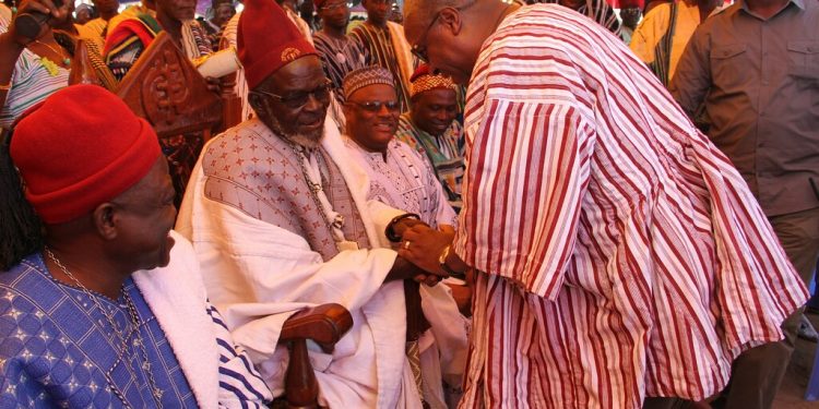 Bawku Naba appeals for a new region during Mahama’s visit