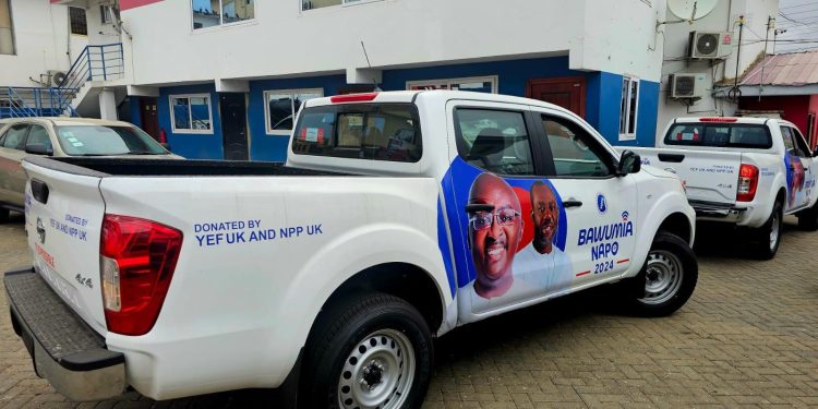 NPP UK and YEF UK Initiate $100,000 and Pickup truck pledge to  Bawumia campaign delivered