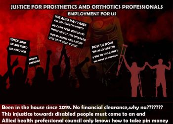 Prosthetics and Orthotics graduates protest recruitment Neglect