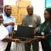 Nana Owiredu Wadie (I) Donates Computers and Accessories to University of Environment and Sustainable Development