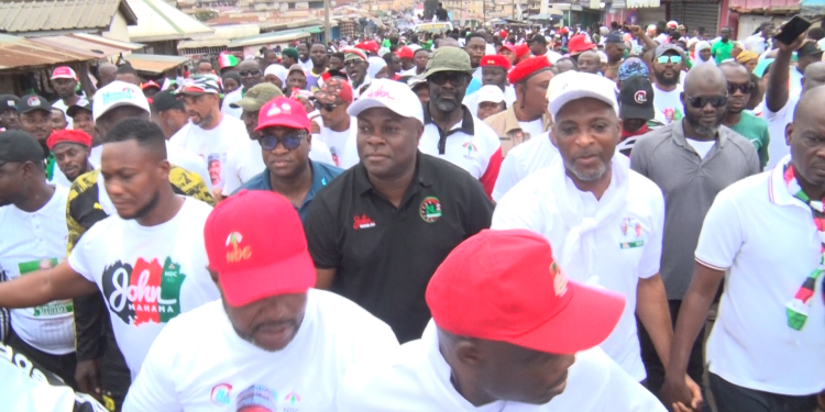 Elections 2024: Muntaka leads thousands in Asawase Health Walk, launches NDC campaign