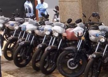 Sammy Gyamfi presents 18 motorbikes to Northern Region CCOs on behalf of John Mahama