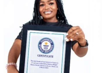 Ghanaian hairdresser Chelsea-Abigail Owusu Ansah sets new Guinness World Record for hair locking