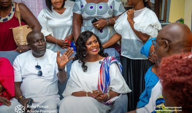 NAPO’s wife, Alma Opoku Prempeh kicks off campaign with family blessing in Odododiodoo