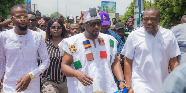 NPP Youth Organizer Salam Mustapha pledges to protect party property after Anti-Galamsey protesters vandalism tomorrow