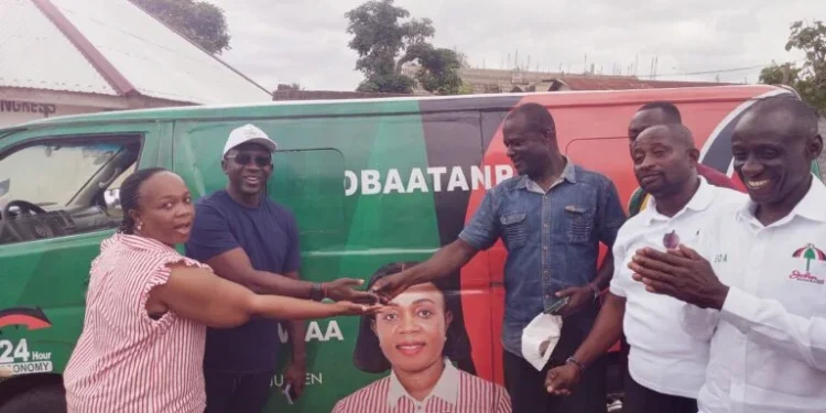 Kwame Awuah-Darko donates van, party paraphernalia to Juaben constituency towards 2024 elections