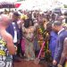 Asantehene cuts sod for construction of an oncology center at Kwaso