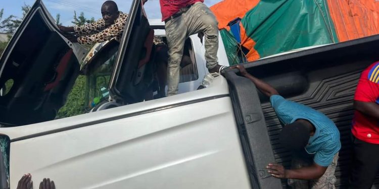 Dennis Kwakwa survives near-fatal road accident on Konongo-Ejisu highway