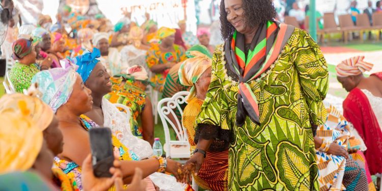 Prof. Opoku-Agyemang interacts with Queen Mothers in Sunyani West