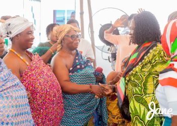 Prof. Opoku-Agyemang interacts with Queen Mothers in Sunyani West