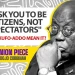 “I ask you to be citizens, not spectators” – did Akufo-Addo mean it?