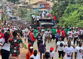 Obuasi East NDC leads Health Walk as Parliamentary candidate confident of victory
