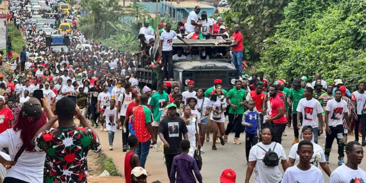 Obuasi East NDC leads Health Walk as Parliamentary candidate confident of victory