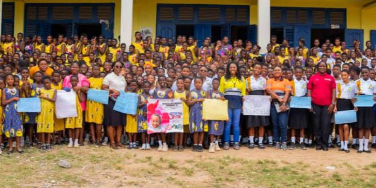 Obuasi Municipal Girl Child Unit of GES partners AGA to commemorate International Day of the Girl Child