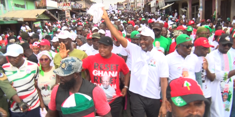Thousands walk with Muntaka in Asawase