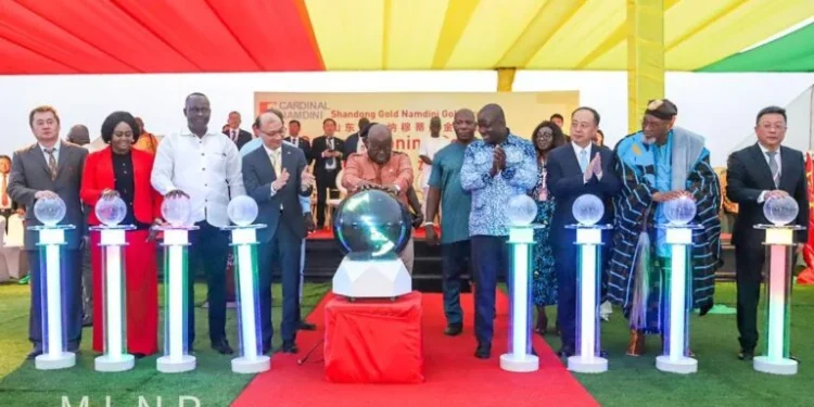 President Akufo-Addo unveils Cardinal Namdini Mining Ltd, West Africa’s largest single-stream gold mine
