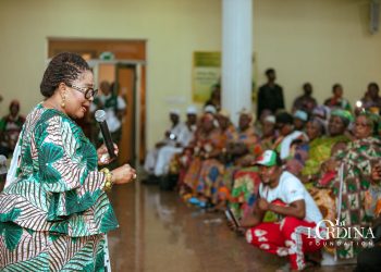 Lordina Mahama campaigns in Kumasi markets, selling NDC’s 2024 Manifesto