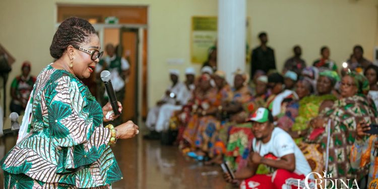 Lordina Mahama campaigns in Kumasi markets, selling NDC’s 2024 Manifesto