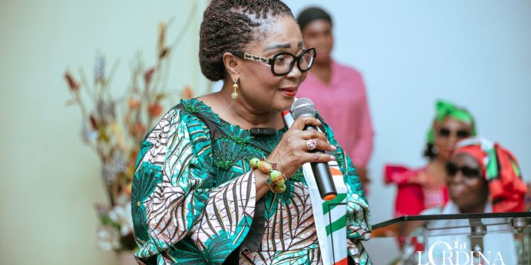 Lordina Mahama campaigns in Kumasi markets, selling NDC’s 2024 Manifesto