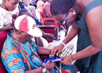 Electoral Commission trains visually impaired on tactile voting jackets ahead of Dec. 7 Polls