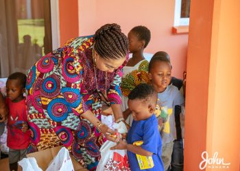 Lordina Mahama shares Christmas cheer with children in Bole