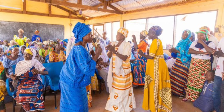 Gambaga ‘witches’ camp women lauded Mrs Lordina  Mahama and her Lordina Foundation