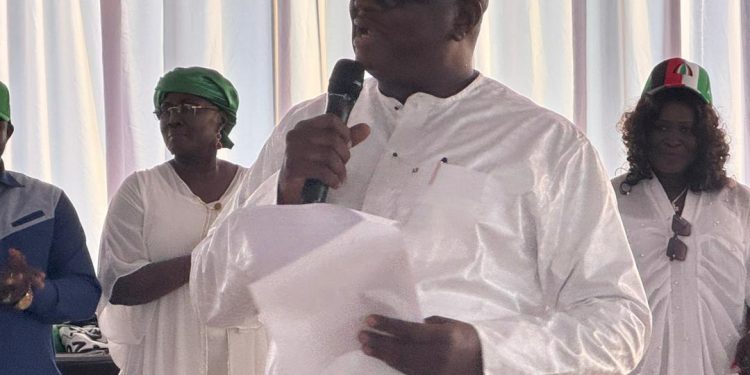 NDC’s campaign Chairman for Zone two in Ashanti region Kojo Bonsu calls for unity and gratitude during victory party