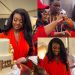 Video: Jackie Appiah celebrates birthday with her neighbours after a fire outbreak at her house