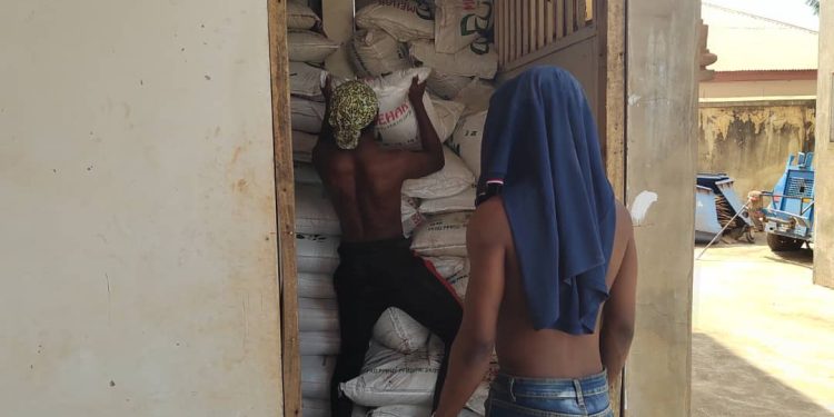 Stolen government fertilizers intercepted in Kumasi by Yamin led operation team