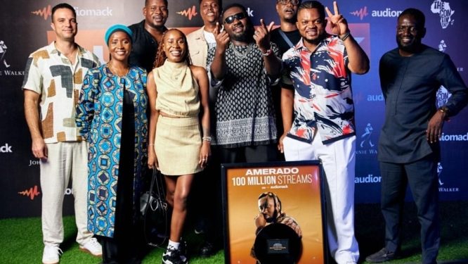 Audiomack honours Amerado for reaching 100 million streams milestone