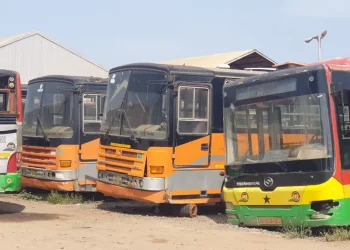 Bantama NDC parliamentary candidate halts destruction of Metro Mass buses in Kumasi