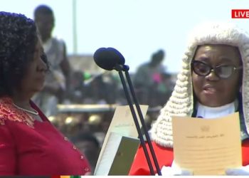 Jane Naana Opoku-Agyemang sworn into office as Ghana’s first female vice president