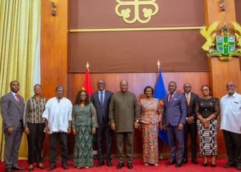 President Mahama swears in constitutional review committee, calls for bold reforms