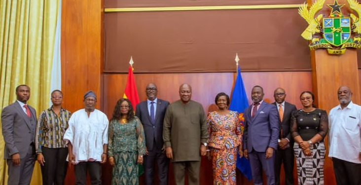 President Mahama swears in constitutional review committee, calls for bold reforms
