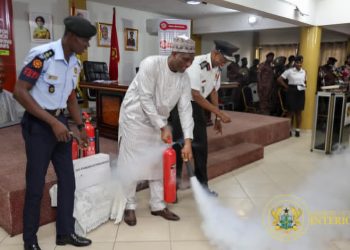 Interior Minister Muntaka Mubarak pledges gov’t support for Ghana National Fire Service