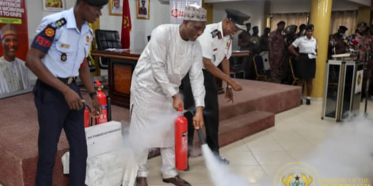 Interior Minister Muntaka Mubarak pledges gov’t support for Ghana National Fire Service