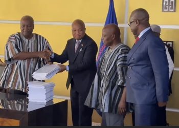 President Mahama vows tough action on corruption as he receives ORAL report