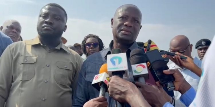 Gov’t declares war on illegal mining as lands Minister inspects devastated Nkawie forest reserve