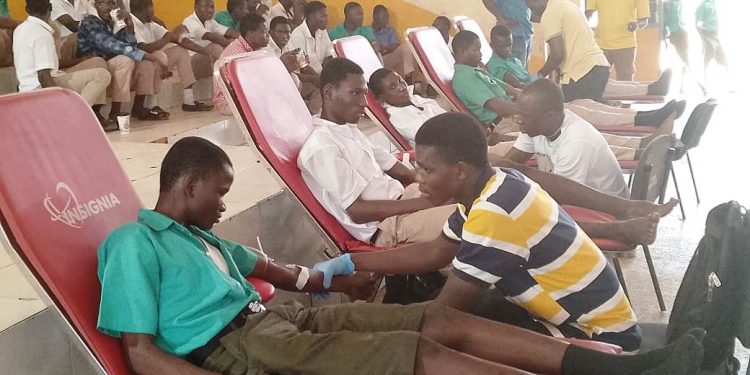 MTN Foundation partners Tamale Hospital and schools in blood donation exercise