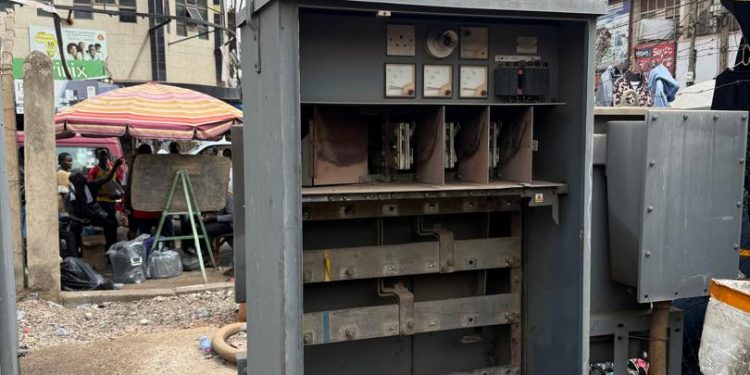A/R: Thieves have vandalized and stolen vital components 500KVA ground-mounted ECG transformer at Adum