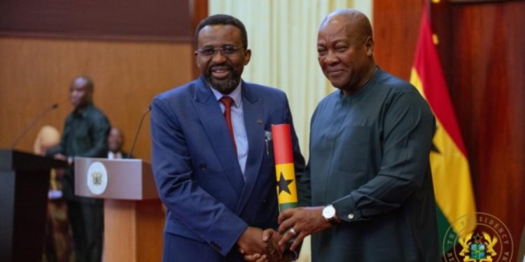 President Mahama swears in new Bank of Ghana Governor and deputy, calls for responsible economic management