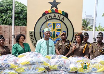 Muntaka donates food items to Ghana Prisons Service on behalf of Ibrahim Mahama