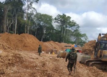Galamsey Crackdown: 10 excavators, bulldozer seized in Tano Anwia Forest reserve