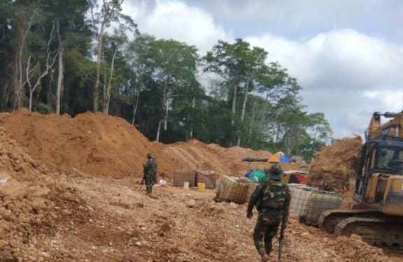 Galamsey Crackdown: 10 excavators, bulldozer seized in Tano Anwia Forest reserve