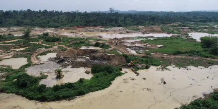 A/R: Indian, Chinese, Burkinabe, and others arrested; 6 excavators seized in Bosomefreho Anti-Galamsey operation