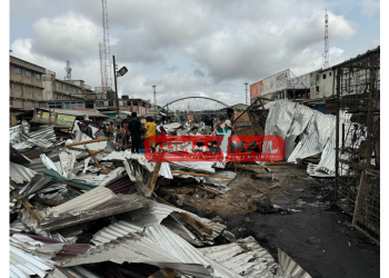 KMA demolishes structures at Adum Railways to create access route for emergency use