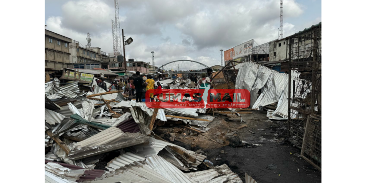 KMA demolishes structures at Adum Railways to create access route for emergency use