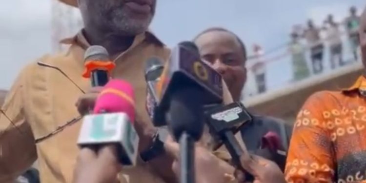 NAPO donates GHC100,000 from Manhyia South Common Fund, 500 bags of cement and personal GHC50,000 to Adum Railway market fire victims